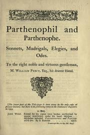 Title page of Barnabe Barnes' Parthenophil and Parthenophe