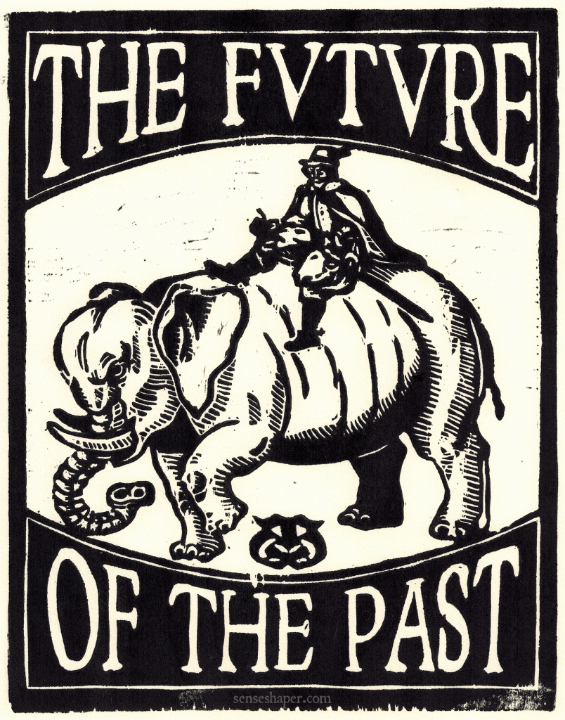 Thomas Coryat riding an elephant woodcut copy for GW MEMSI by senseshaper. You can purchase a print here, or find it on a shirt here.